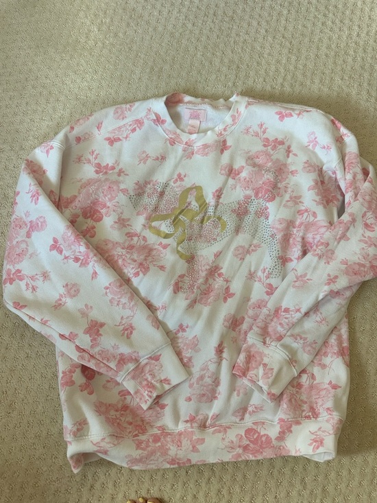 LoveShackFancy Sweaters - Victoria’s Secret love shack fancy floral sweatshirt